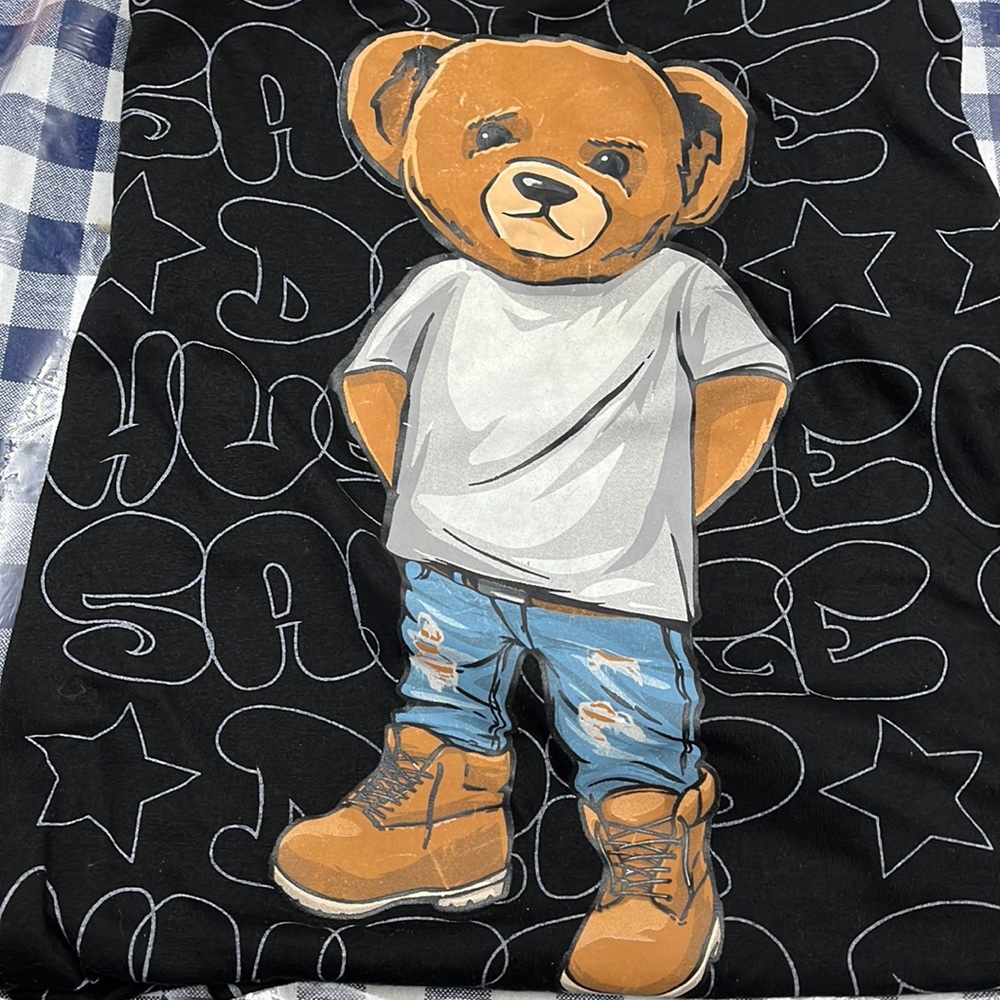 🏷️ 5 for $15 NWOT, OG Hustle, savage hustle black & white with bear